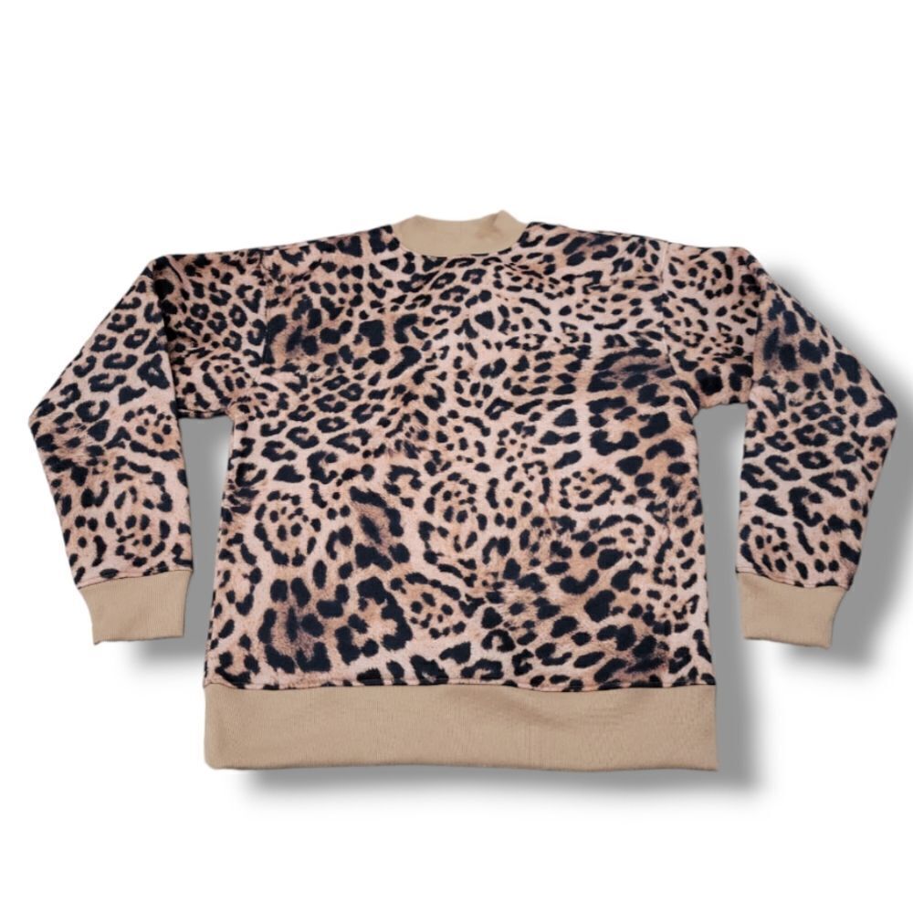 BP. Sweatshirt Size XXS Nordstrom Pullover Sweatshirt Leopard Print Animal Print